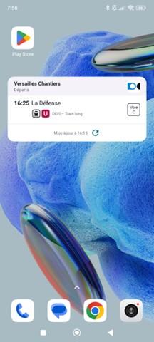 widget ajoute